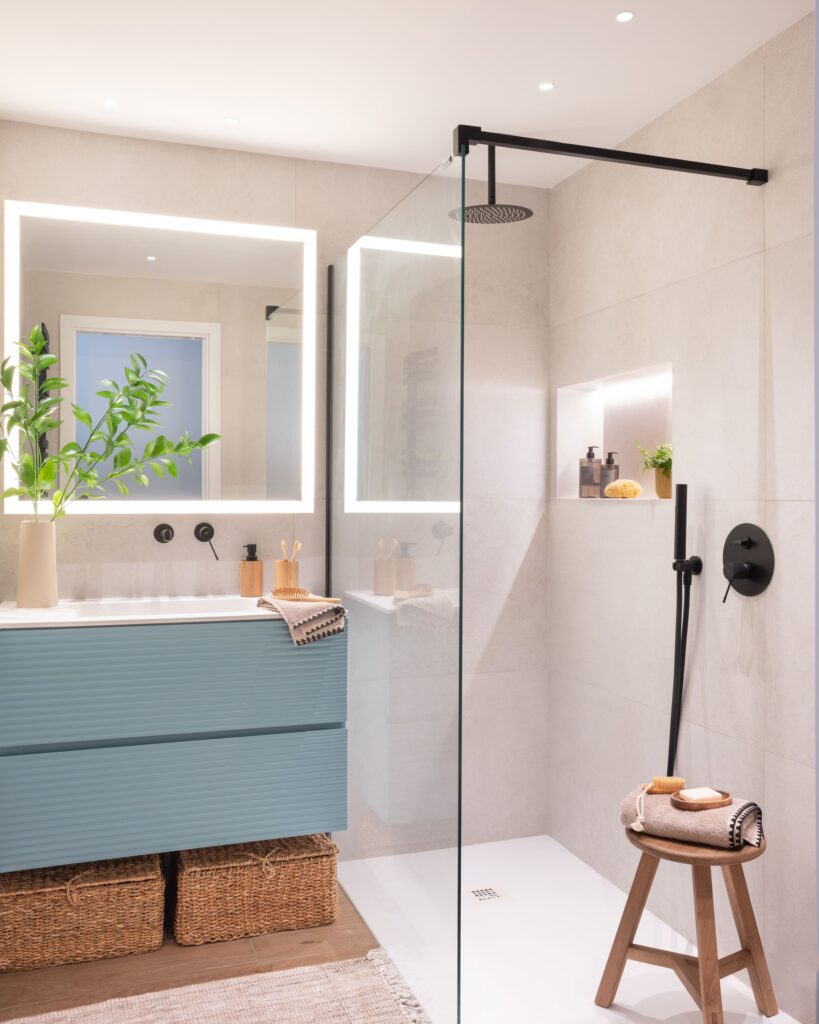 Baños pequeños modernos