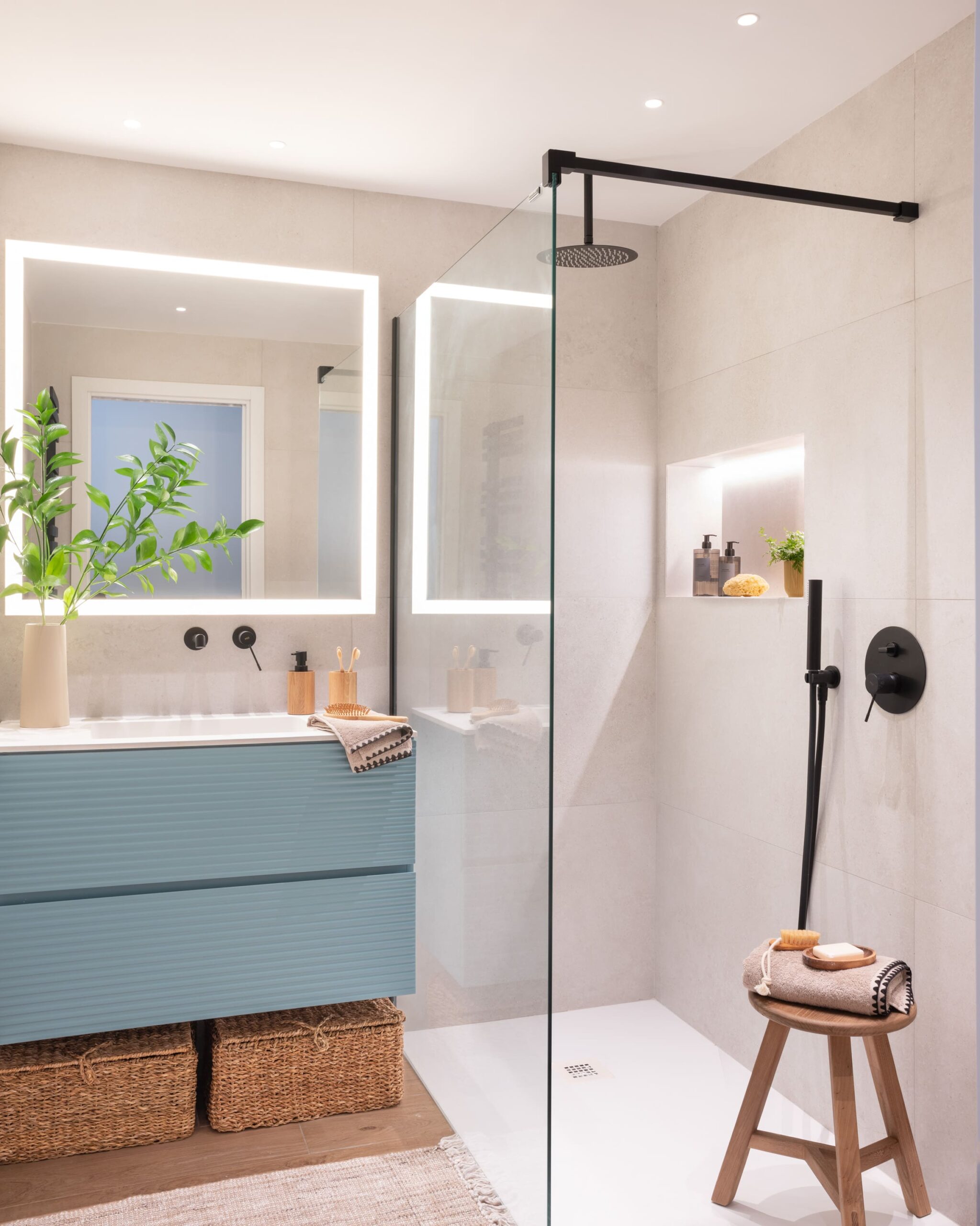 Baños pequeños modernos